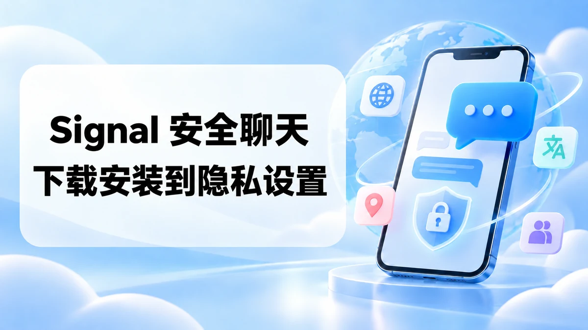 Signal安全聊天指南：从下载安装到隐私设置的完整检查清单